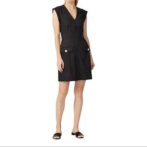 VERONICA Beard Black Skylar Dress Size 16
